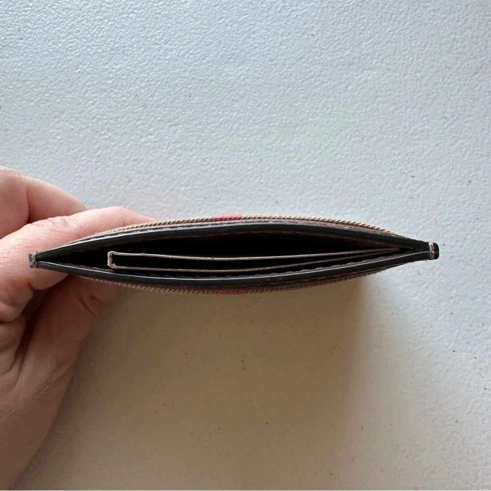 Burberry Sandon Card Holder Wallet in Tan Novacheck